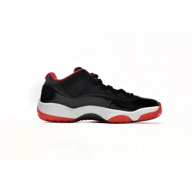 [plus-size shoes] Air Jordαn 11 Low Bred Black Patent Leather Red Outsole Retro Basketball Sneakers 5 colors 29225380