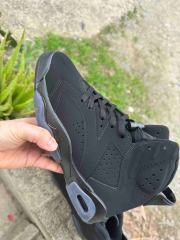 [plus-size shoes] Air Jordαn 6's Retro Suede Upper Air Cushion Shock Absorbing Triple Black High Top Basketball Sneakers 29322774