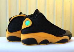[plus-size shoes] Air @j13 Melo Class of 2002 Men's Black and Gold High-Top Vintage Basketball Shoes 29323938