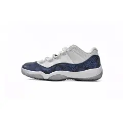 [plus-size shoes] Air Jordαn 11 Low Low White Grey Snakeskin Print Panel Retro Basketball Sneakers 2 colors 29225424