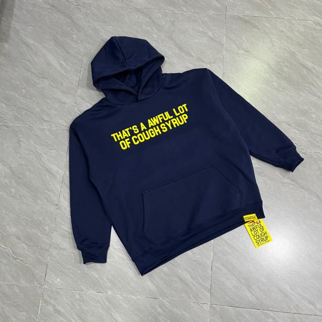 Bright Yellow Bold Block Letter Slogan Back Vertical Stacked Oversized Yellow Text Print Fleece Hoodie 29355901