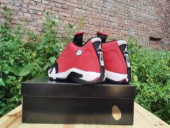 [plus-size shoes] Air Jordαn 14 Retro Gym Red Bulls Men's Black and Red Mid-Top Vintage Basketball Shoes 29323034