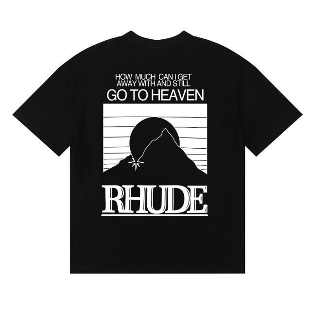 Contrasting color sunset print Tee 3 colors 29355903