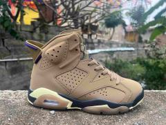 Copy [plus-size shoes] Air Jordαn 6's Gore-Tex  Brown Kelp  Khaki Purple Black High Top Basketball Sneakers 29322772