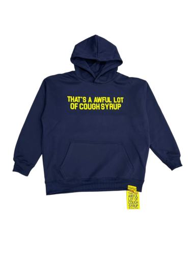 Bright Yellow Bold Block Letter Slogan Back Vertical Stacked Oversized Yellow Text Print Fleece Hoodie 29355901