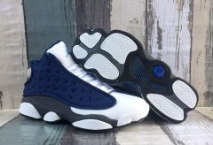 [plus-size shoes] Air Jordαn 13 Retro  Flint Grey  Navy Blue Unisex GS Cushioned High-Top Basketball Shoes 29324246