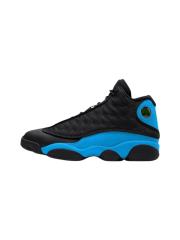 [plus-size shoes] Air @j13  Black UNC  Men's Black and Blue Mid-Top Vintage Basketball Shoes 29324228