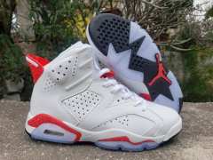 [plus-size shoes] Air Jordαn 6's Red Oreo Retro Air Cushion White Red Speckled Crystal Outsole High Top Basketball Sneakers 29322809
