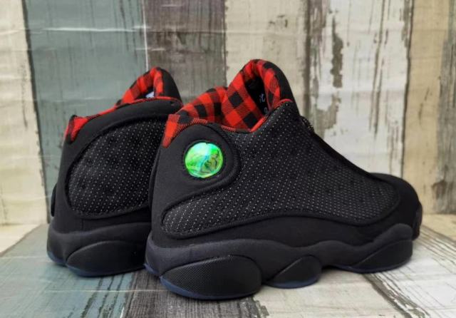 [plus-size shoes] Air @j13 Retro Black Red Blue Edition Breathable Dot Mesh Upper Vintage Basketball Shoes 29324197
