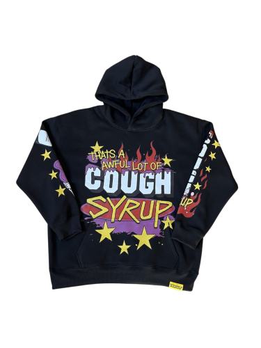Purple Liquid Foam Cup Yellow Star Border Red Flame Bottom Splash Graffiti Dual Full Sleeve Syrup Cup Fire Star Print Fleece Hoodie 29355862