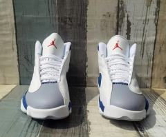 [plus-size shoes] Air @j13 Retro  French Blue  Men's French Blue Mid-Top Vintage Basketball Shoes 29323967