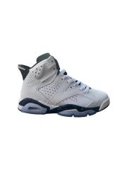 [plus-size shoes] Air Jordαn 6's  Retro Shock Absorbing Wear Resistant White Black Speckled Leather High Top Basketball Sneakers 29322738