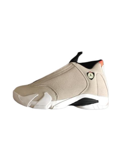 [plus-size shoes] Air Jordαn 14 Desert Sand Two-Layer Suede Anti-Slip Lightweight Desert Gray Mid-Top Vintage Basketball Shoes 29322932