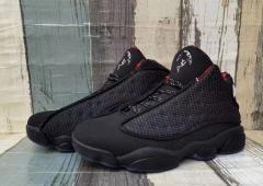 [plus-size shoes] Air @j13 Retro Black Red Blue Edition Breathable Dot Mesh Upper Vintage Basketball Shoes 29324197