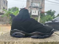 [plus-size shoes] Air Jordαn 6's Retro Suede Upper Air Cushion Shock Absorbing Triple Black High Top Basketball Sneakers 29322774