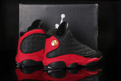 [plus-size shoes] Air @j13 Retro Bred Black Red 3M Reflective Mesh Pebbled Leather Shock Absorbing High Top Basketball Shoes 29284036
