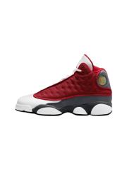 [plus-size shoes] Air @j13 Retro  Red Flint  Leather & Fabric Grey White Red GS High-Top Basketball Shoes 29324225