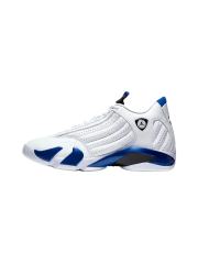 [plus-size shoes] Air Jordαn 14 Hyper Royal Cushioned Anti-slip Wear-resistant Lightweight Unisex White and Blue Low-top Vintage Basketball Shoes 29323006