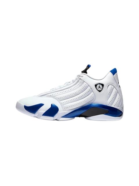 [plus-size shoes] Air Jordαn 14 Hyper Royal Cushioned Anti-slip Wear-resistant Lightweight Unisex White and Blue Low-top Vintage Basketball Shoes 29323006