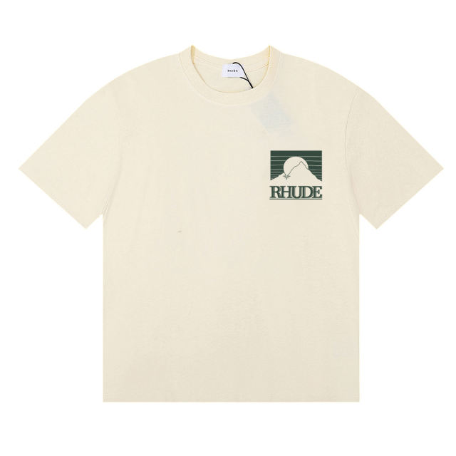 Green letter sunset print Tee 3 colors 29356402