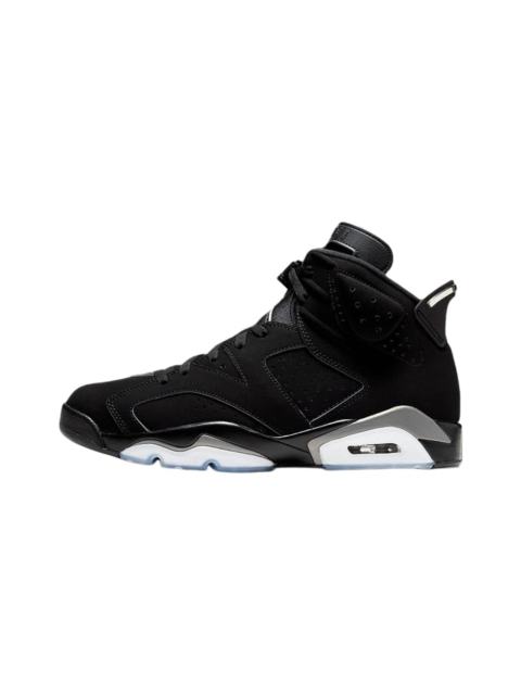 [plus-size shoes] Air Jordαn 6's  Metallic Silver Air Cushion Shock Absorbing Black Silver High Top Basketball Sneakers 29322839