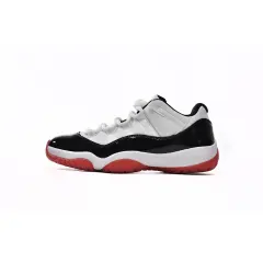 [plus-size shoes] Air Jordαn 11 Low Bred Black Patent Leather Red Outsole Retro Basketball Sneakers 5 colors 29225380