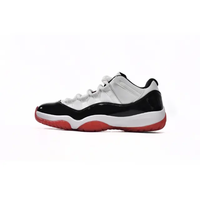 [plus-size shoes] Air Jordαn 11 Low Bred Black Patent Leather Red Outsole Retro Basketball Sneakers 5 colors 29225380