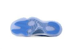 [plus-size shoes]Jordαn 11 Low-top North Carolina Blue Real Carbon Full-Grain Leather Basketball Sneakers 29030381