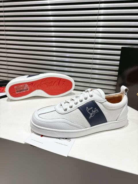1:1 quality version Side-Strap Logo Red-Soled Low-Top Sneakers 3 colors 28997705