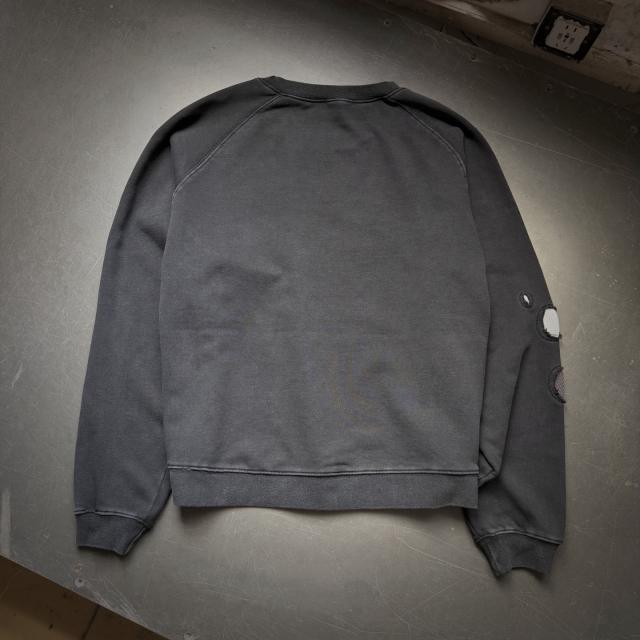 ERD Black Vintage Washed Crewneck Le Rosey Skull Rose Distressed Grunge Sweatshirt