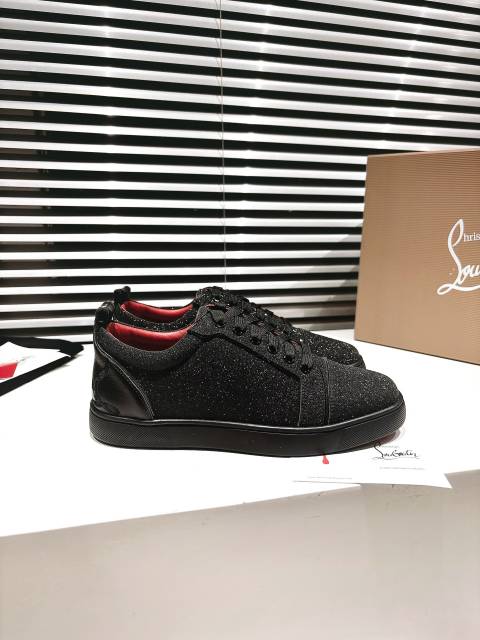 1:1 quality version Embroidered Heel Signature Red Sole Low-Top Casual Sneakers 3 colors 28894913
