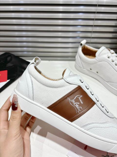1:1 quality version Side-Strap Logo Red-Soled Low-Top Sneakers 3 colors 28997705