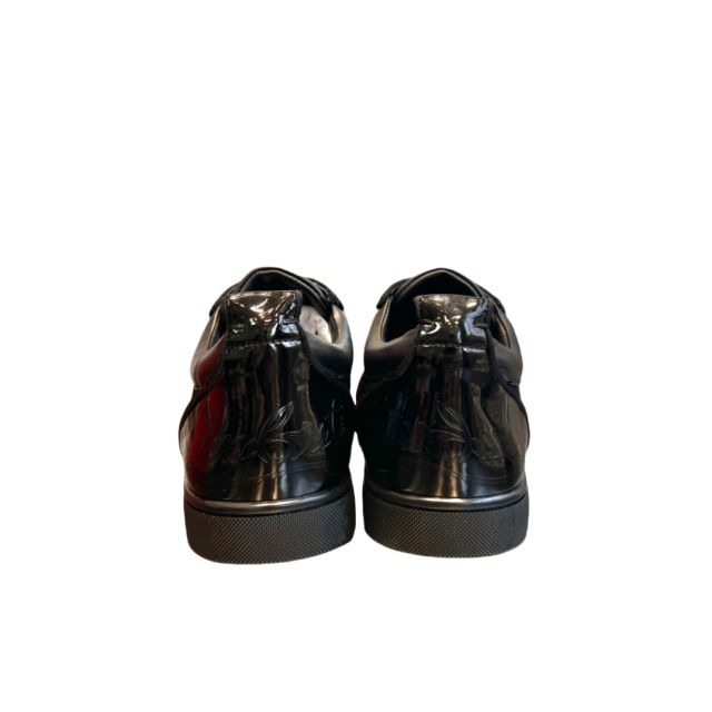1:1 quality version 27872523 Black Mesh Heel Leather Low Top Shoes