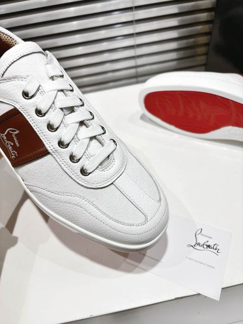 1:1 quality version Side-Strap Logo Red-Soled Low-Top Sneakers 3 colors 28997705