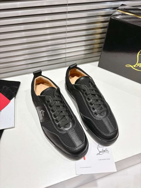 1:1 quality version Side-Strap Logo Red-Soled Low-Top Sneakers 3 colors 28997705