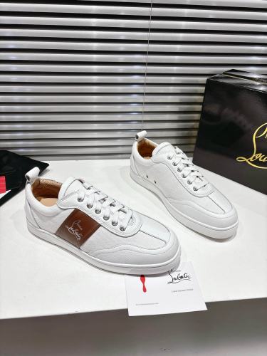 1:1 quality version Side-Strap Logo Red-Soled Low-Top Sneakers 3 colors 28997705