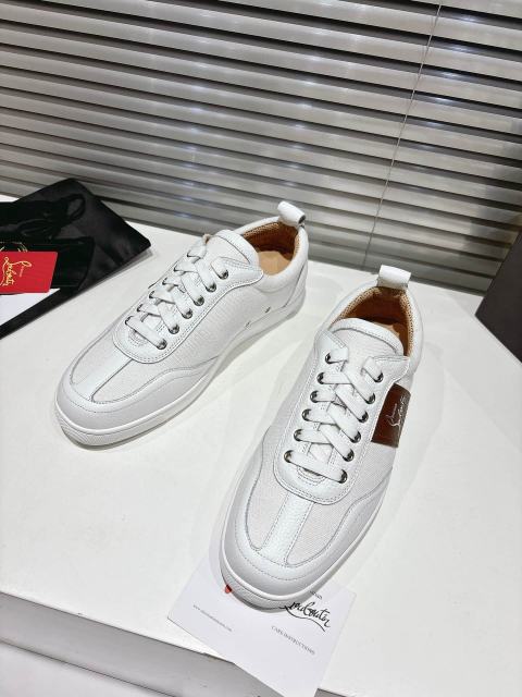1:1 quality version Side-Strap Logo Red-Soled Low-Top Sneakers 3 colors 28997705