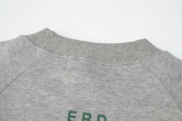 ERD Heather Grey Raglan Crewneck Pullover ERD Figure Graphic "The Dream That Don’t Go Away" Sweatshirt