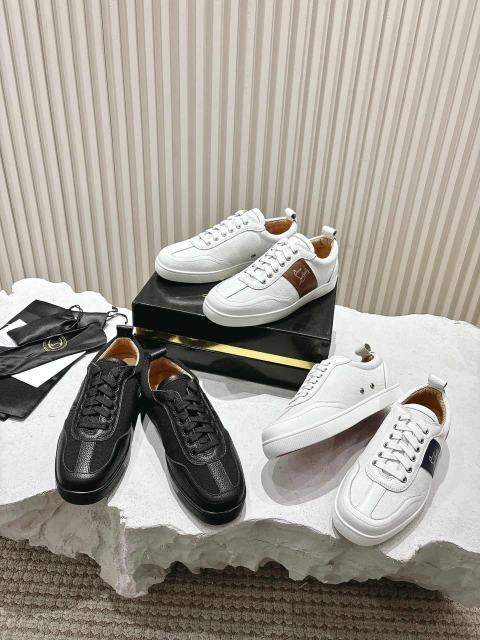1:1 quality version Side-Strap Logo Red-Soled Low-Top Sneakers 3 colors 28997705
