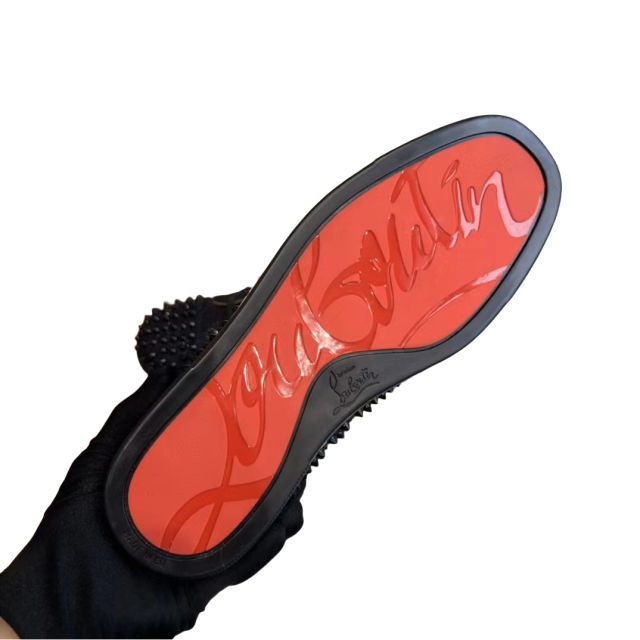 1:1 quality version Studded High Top Lace-Up Board Shoes