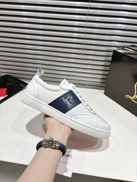 1:1 quality version Side-Strap Logo Red-Soled Low-Top Sneakers 3 colors 28997705
