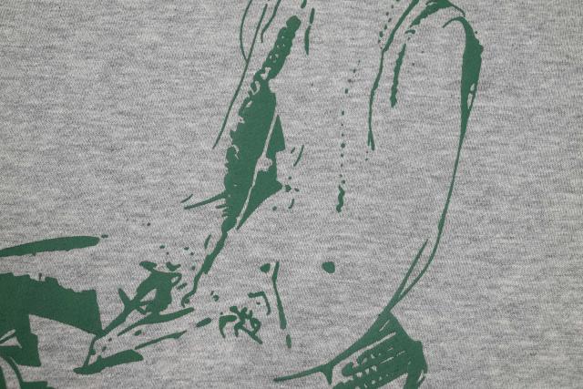 ERD Heather Grey Raglan Crewneck Pullover ERD Figure Graphic "The Dream That Don’t Go Away" Sweatshirt