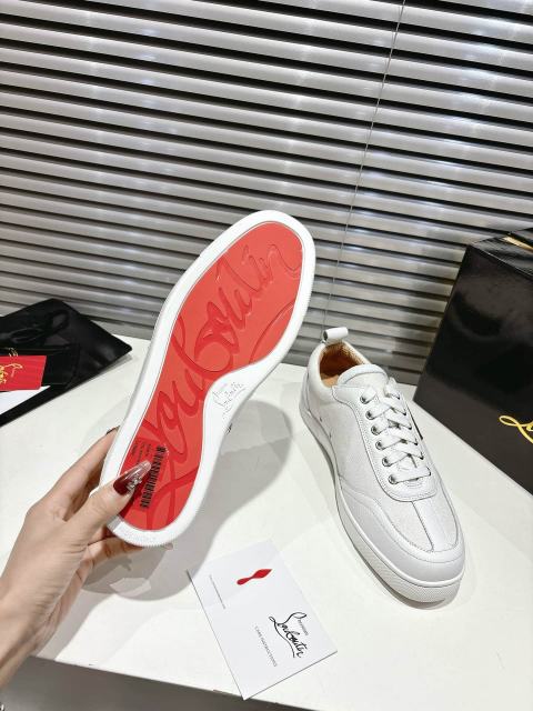 1:1 quality version Side-Strap Logo Red-Soled Low-Top Sneakers 3 colors 28997705