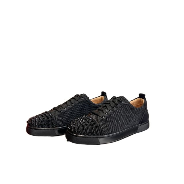 1:1 quality version 27872333 front studded drop back embroidered low top shoes
