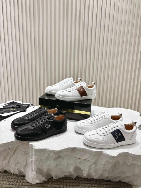 1:1 quality version Side-Strap Logo Red-Soled Low-Top Sneakers 3 colors 28997705
