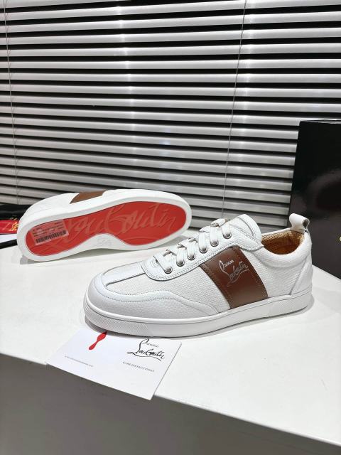 1:1 quality version Side-Strap Logo Red-Soled Low-Top Sneakers 3 colors 28997705