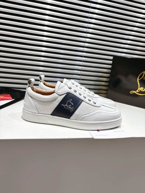 1:1 quality version Side-Strap Logo Red-Soled Low-Top Sneakers 3 colors 28997705