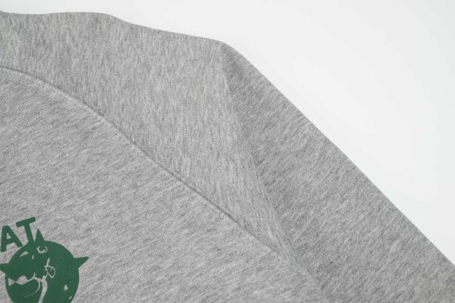 ERD Heather Grey Raglan Crewneck Pullover ERD Figure Graphic "The Dream That Don’t Go Away" Sweatshirt