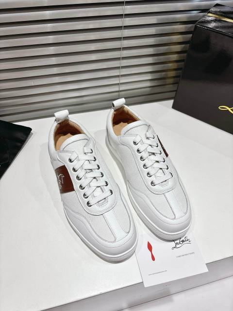 1:1 quality version Side-Strap Logo Red-Soled Low-Top Sneakers 3 colors 28997705