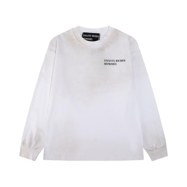 ERD Enfants Riches Déprimés Gradient Washed Long Sleeve Tee Chest Small Text Logo Vintage Streetwear Long Sleeve T-Shirt